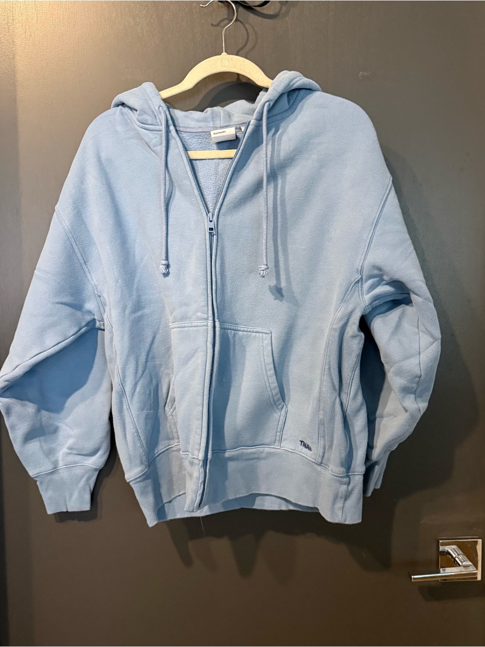 Aritzia TNA Cozy Fleece Boyfriend zip up hoodie